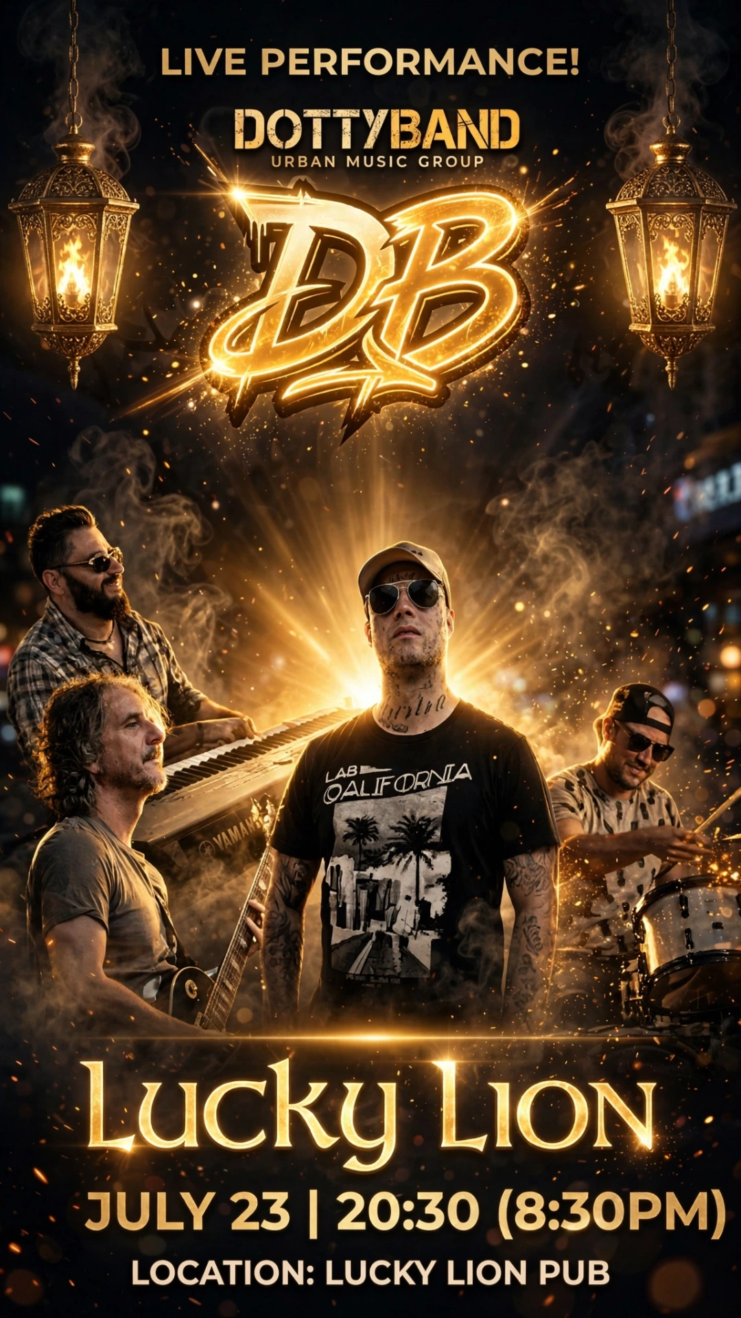 Dotty Band live at Lucky Lion Pub — July 23, 8:30pm